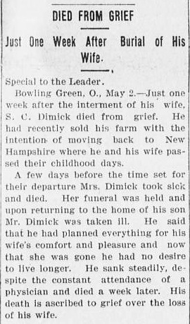 The Marietta (Ohio) Daily Leader, 3 May 1901, p.3.