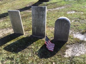 William R. H. Avery, War of 1812 soldier, on the right