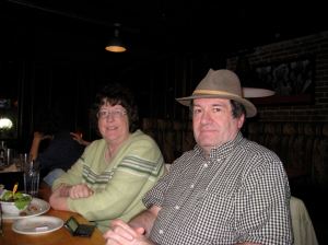 Birdie and Russ Holsclaw at the author's 35th Birthday party.
