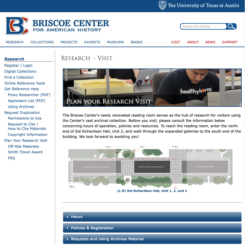 Briscoe Center Website