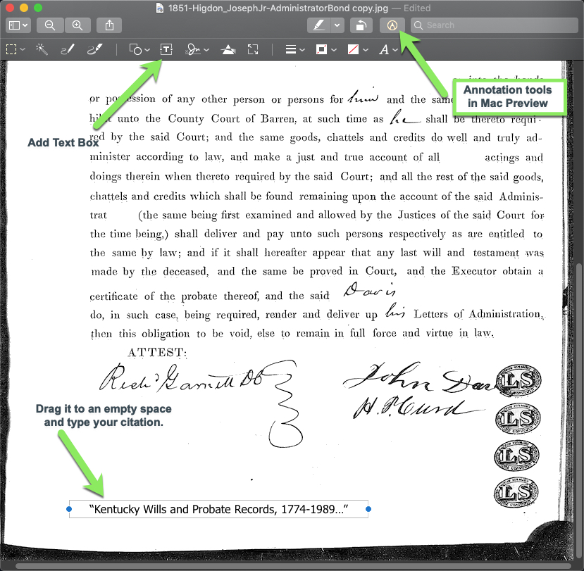 Citation Annotation